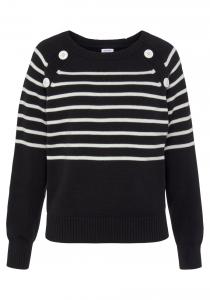 Тонкий вязаный свитер VIVANCE Sweater, черный