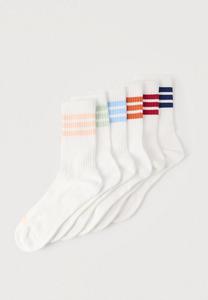 Носки Adidas Performance 3 STRIPES ESSENTIALS CUSHIONED CREW 6 PAIR PACK, White/Active Maroon/Fox Orange/Dark Blue/White