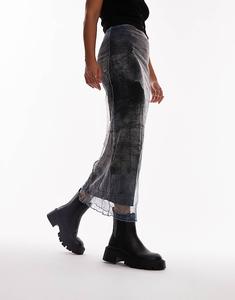 Topshop – Lucas – Черные ботинки челси на массивной подошве