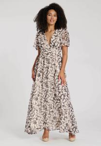 Повседневное платье METALLIC BUTTON MIDI South Beach, коричневый