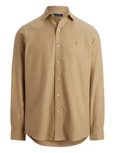 Рубашка с вышитым логотипом POLO RALPH LAUREN, нейтральный