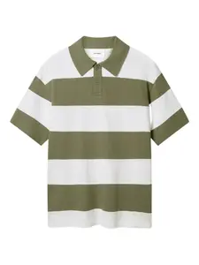 Полосатое поло Axel Arigato, зеленый