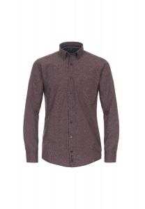 Мужская повседневная рубашка с принтом повседневного кроя CASAMODA, цвет Mittelrot