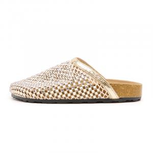 Женские сланцы с закрытым носком Cut Out Woven WESTLINK, золотой