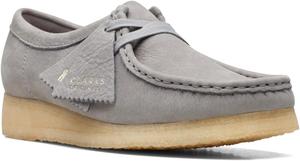 Женские туфли Clarks Wallabee. Оксфорд, серый