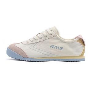 Feiyue Износостойкие, дышащие, легкие, низкие повседневные туфли, женские, бежево-розовые