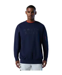 Светоотражающая толстовка с круглым вырезом, технологичный синий цвет. North Sails, синий