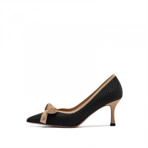 ELLE Тонкие каблуки на шпильке 7 см женские черные, цвет Black