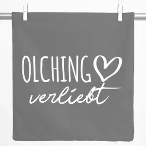 Декоративная наволочка Huuraa, подарок на подушку Olching in Love, 40x40 см, стальной серый хлопок, украшение Olching Hellweg Druckerei