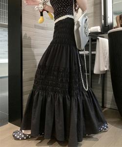 Длинная юбка с ярусными складками Aimoha - Select -, цвет Black