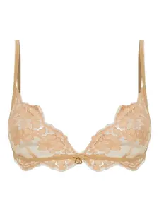 Бюстгальтер из кружев с цветочным узором Dsquared2, нейтральный