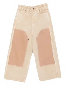 Брюки Ripped Off со вставками BALENCIAGA, нейтральный