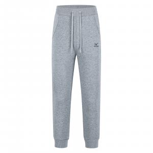 Повседневные брюки унисекс, утепленные, с флисовой подкладкой и манжетами Mizuno, серый