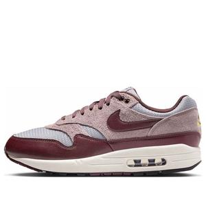Кроссовки air max 1 essential premium 'cement grey burgundy crush' Nike, серый