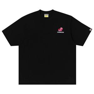 Футболка BAPE ABC Camo Logo Relaxed Fit Tee, Black