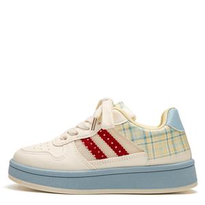 Far waves Женские противоскользящие износостойкие низкие скейтерские кроссовки Yellow Blue, цвет Yellow Blue