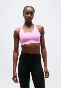Спортивный бюстгальтер без подкладки, средней степени поддержки. Nike Performance, Light Magenta/White