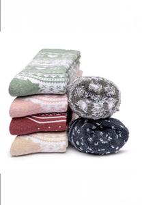 Носки Occulto Warm, светло-бежевый/темно-синий/каменный/светло-зеленый