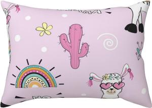 Pevtufa Наволочка с принтом No Drama Llama, застежка конвертом No Drama Llama