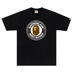 Футболка BAPE Layered Line Camo Busy Works, цвет Черный/Черный