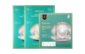 JM Solution Pearl Trilogy маска для лица успокаивающая увлажняющая для всех типов кожи 10 шт/уп *3*4*5 JMsolution