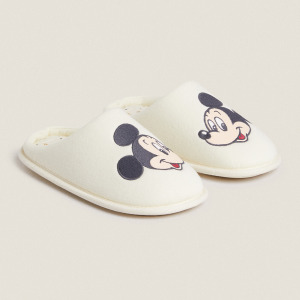 Детские тапочки-мюли Zara Home Mickey Mouse Disney, бежевый