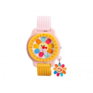 Xomad Часы Mr Doodle Graffiti Master Collaboration с кварцевым механизмом и силиконовым ремешком, женские, белый циферблат