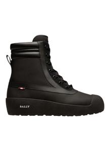 Bally Croker 6239720 Мужские черные ботинки из телячьей кожи с подкладкой из гофрированной ткани