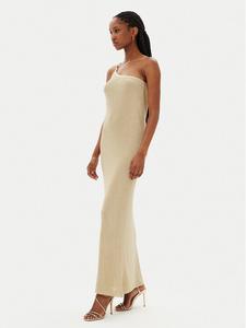 Трикотажное платье обычного кроя 3M0563C Kontatto, бежевый