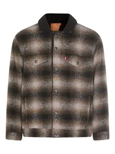 Клетчатый пиджак Levi'S, коричневый