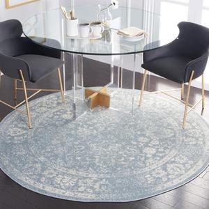 Ковер Safavieh Adirondack ADR109T круглый, 183х183 см, светло-серый/слоновая кость