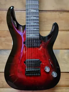 Schecter Guitar Research Omen Elite-7 - Черная вишневая вспышка
