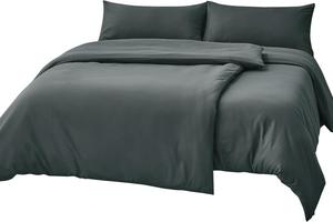 Комплект постельного белья RUIKASI, 4 предмета, 135х200/40x80, антрацит