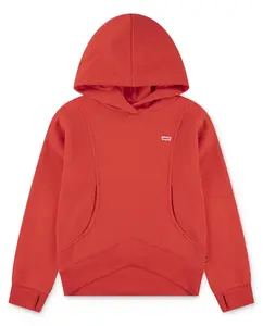 Толстовка с капюшоном и отверстиями для больших пальцев Batwing Patch для девочки Levi's, красный