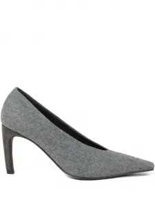 Фланелевые туфли Brunello Cucinelli, серый