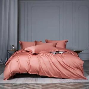 Fjnbbiot Комплект постельного белья из мягкого хлопка однотонный с простыней на резинке Color 16