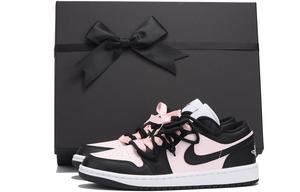 Баскетбольные кроссовки Air 1 Vintage женские с низким верхом, черный/розовый Jordan