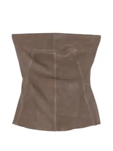Кожаный топ Rick Owens, коричневый