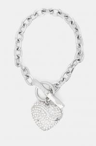 Браслет Guess, серебряный