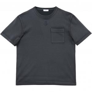 Футболка с вышивкой черепа Alexander McQueen, черный