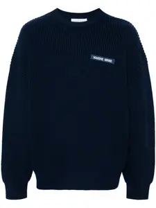 Свитер с нашивкой-логотипом Marine Serre, синий