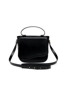 Миланская кожаная сумка через плечо Silver & Riley, черный