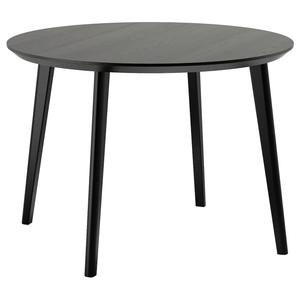 Стол IKEA LISABO, 105х105, черный шпон ясеня