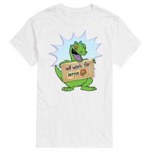 Футболка с графическими рисунками Big & Tall Rugrats Reptar Work Nickelodeon, белый