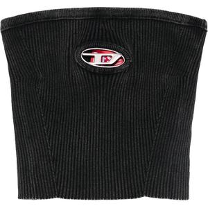 Топ с вырезом и логотипом clarksvillex c DIESEL, черный