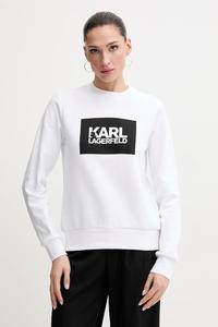 Хлопковая толстовка Karl Lagerfeld, белый