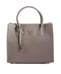 Роскошная кожаная сумка 19V69 Italia, серый