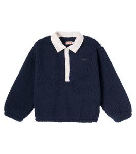 Свитер-поло из искусственного меха Tinycottons, Navy