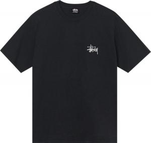 Футболка Stussy Basic Pigment Dyed Tee 'Black', черный