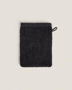 Полотенце рукавица Zara Home Cotton Terry Bath Mitt, черный